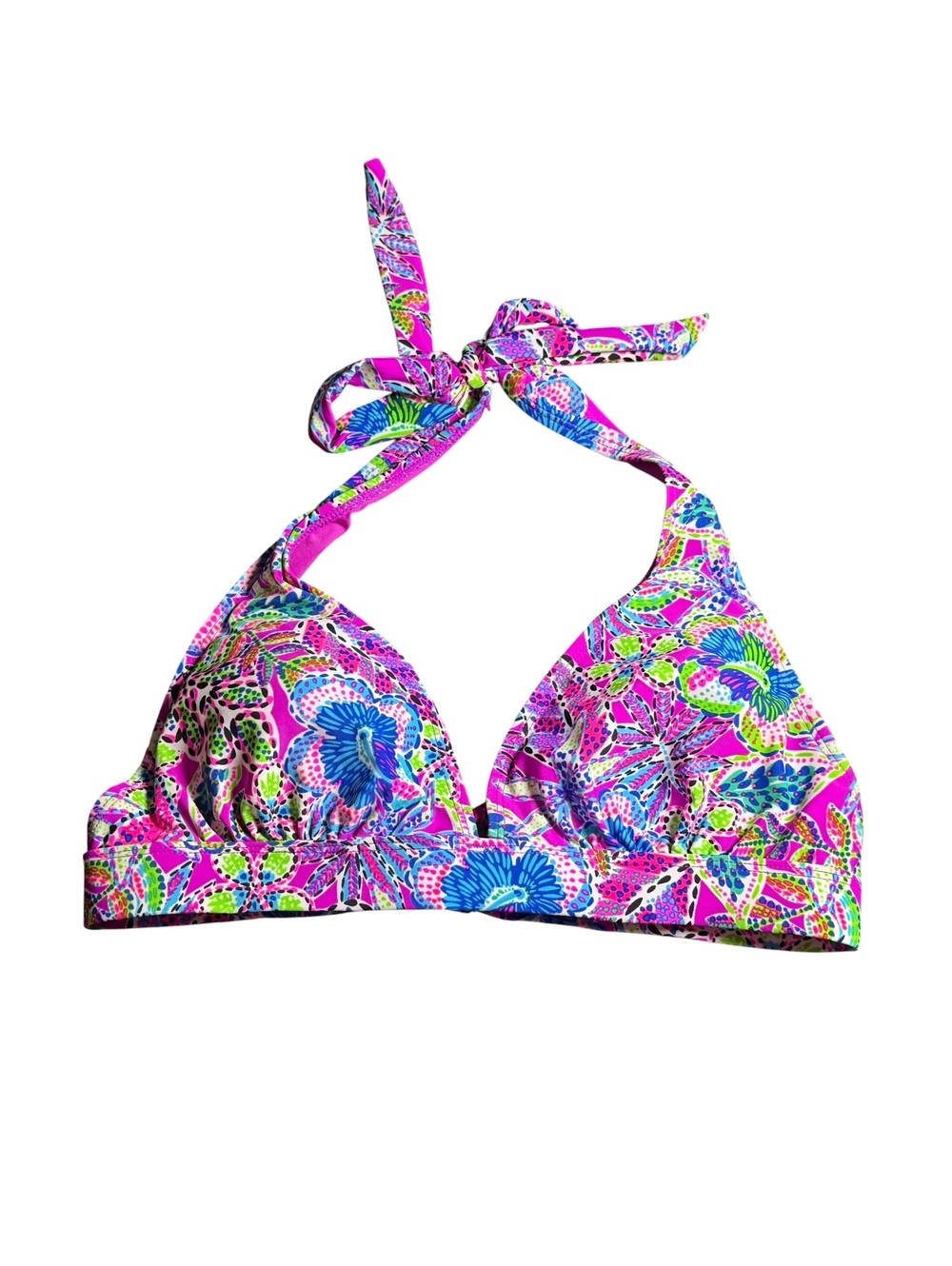 Stella Parker halter tie bikini swim top size XL New